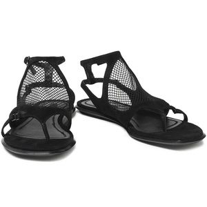 Alexander Wang Gaia mesh and suede sandals